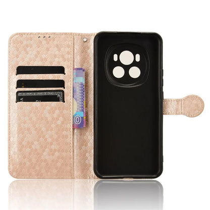 For Honor Magic6 5G Leather Case Dot Imprinted Phone Cover Wallet
