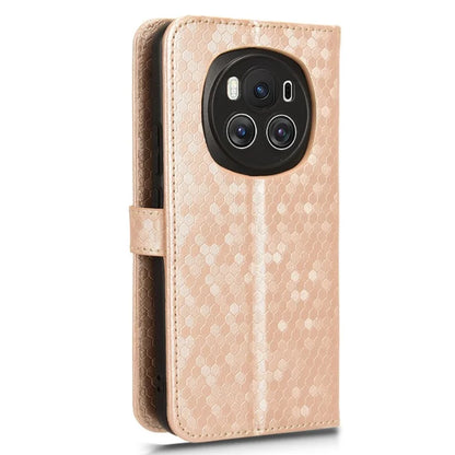 For Honor Magic6 5G Leather Case Dot Imprinted Phone Cover Wallet