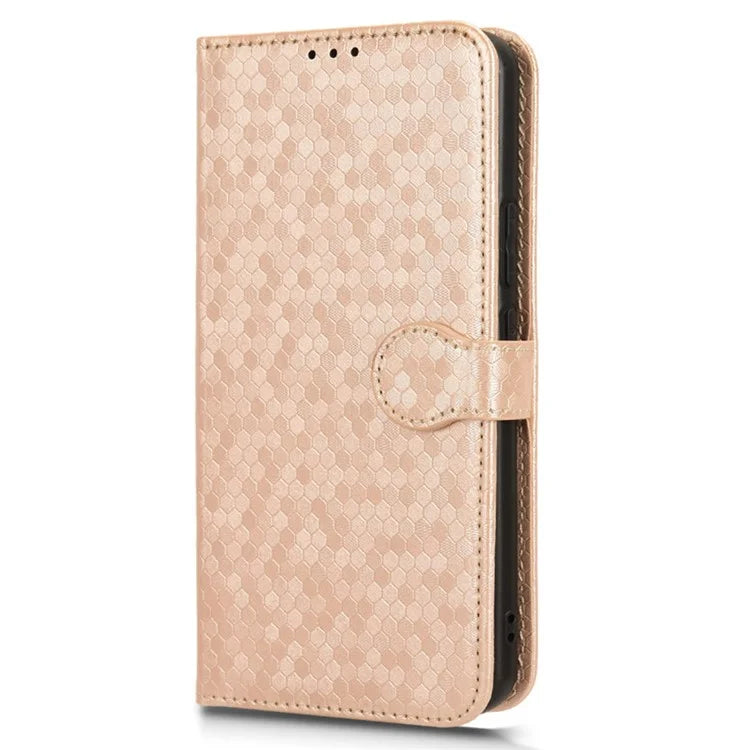For Honor Magic6 5G Leather Case Dot Imprinted Phone Cover Wallet