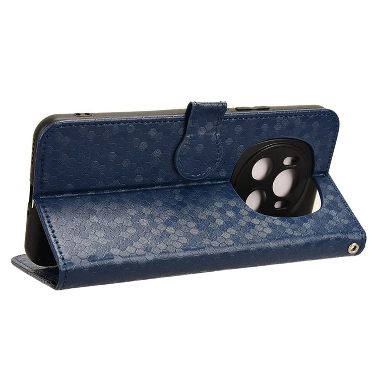 For Honor Magic6 5G Leather Case Dot Imprinted Phone Cover Wallet