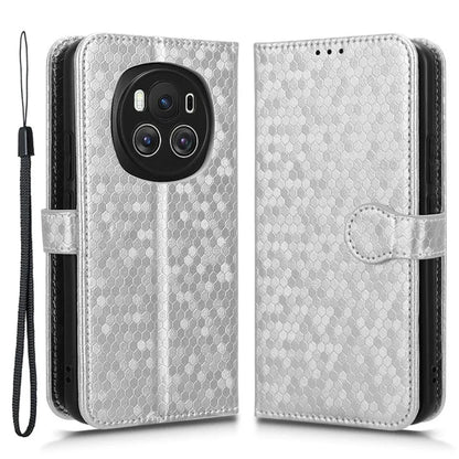 For Honor Magic6 5G Leather Case Dot Imprinted Phone Cover Wallet