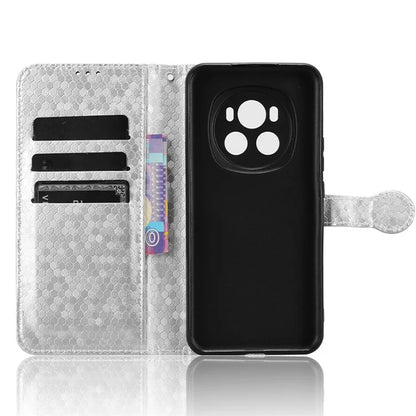 For Honor Magic6 5G Leather Case Dot Imprinted Phone Cover Wallet