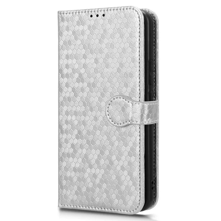 For Honor Magic6 5G Leather Case Dot Imprinted Phone Cover Wallet