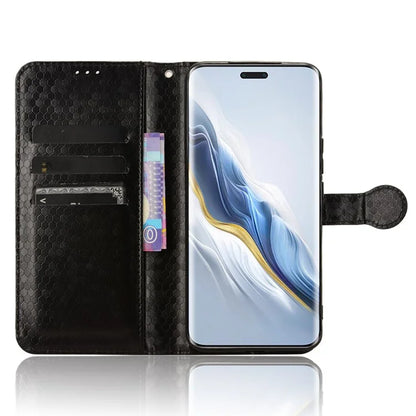 For Honor Magic6 Pro 5G Case Dot Imprinted PU Leather Cover with Wallet