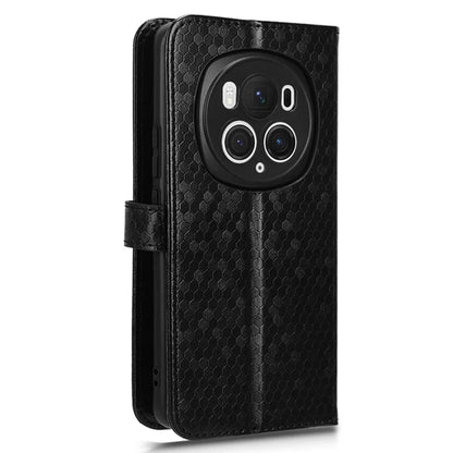 For Honor Magic6 Pro 5G Case Dot Imprinted PU Leather Cover with Wallet