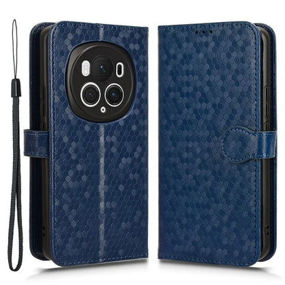 For Honor Magic6 Pro 5G Case Dot Imprinted PU Leather Cover with Wallet
