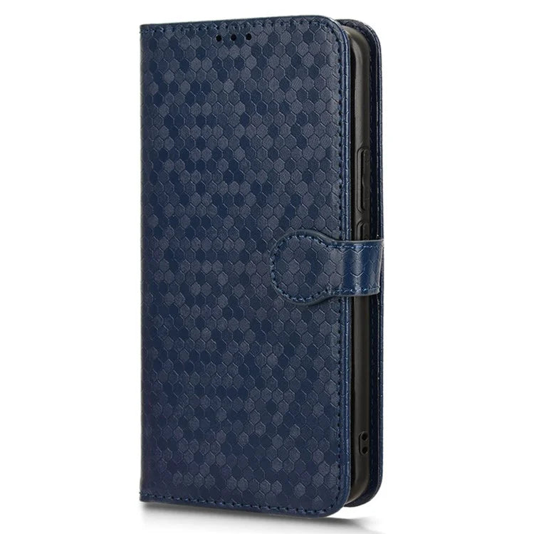 For Honor Magic6 Pro 5G Case Dot Imprinted PU Leather Cover with Wallet