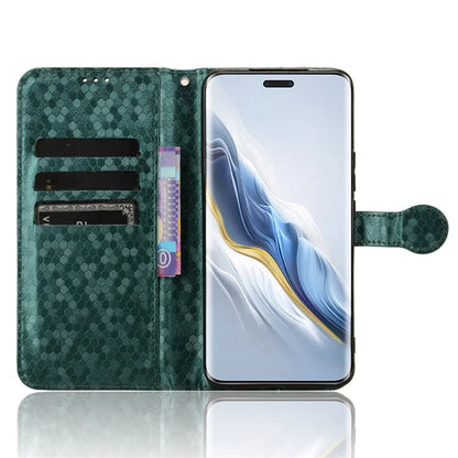 For Honor Magic6 Pro 5G Case Dot Imprinted PU Leather Cover with Wallet
