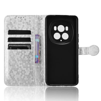 For Honor Magic6 Pro 5G Case Dot Imprinted PU Leather Cover with Wallet