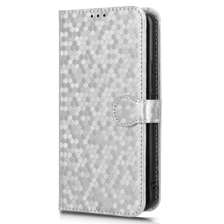 For Honor Magic6 Pro 5G Case Dot Imprinted PU Leather Cover with Wallet