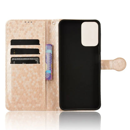 For Motorola Moto G34 5G Flip Leather Case Wallet Cover Dot Pattern Imprinted