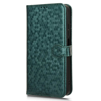 For Motorola Moto G34 5G Flip Leather Case Wallet Cover Dot Pattern Imprinted