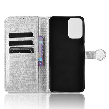 For Motorola Moto G34 5G Flip Leather Case Wallet Cover Dot Pattern Imprinted