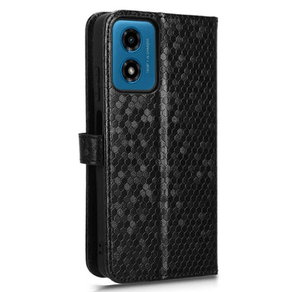 For Motorola Moto G04 4G / G24 4G Wallet Case Dot Pattern Imprinted Leather Cover