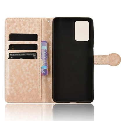 For Motorola Moto G04 4G / G24 4G Wallet Case Dot Pattern Imprinted Leather Cover