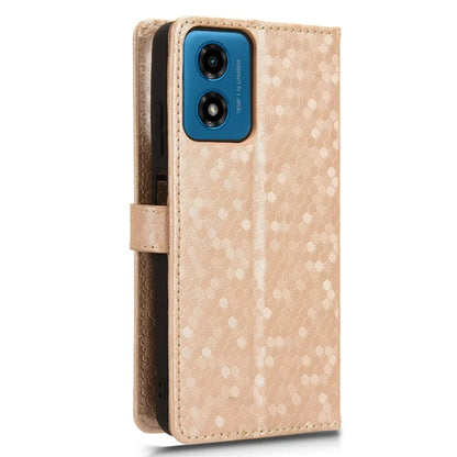 For Motorola Moto G04 4G / G24 4G Wallet Case Dot Pattern Imprinted Leather Cover