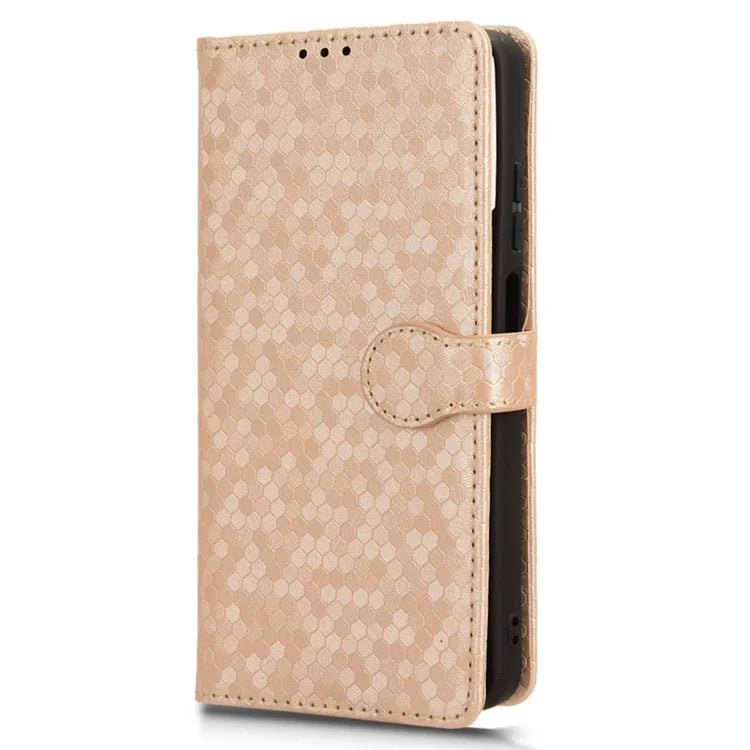 For Motorola Moto G04 4G / G24 4G Wallet Case Dot Pattern Imprinted Leather Cover