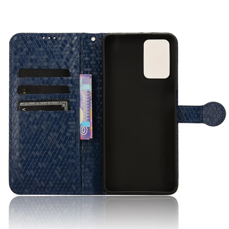 For Motorola Moto G04 4G / G24 4G Wallet Case Dot Pattern Imprinted Leather Cover