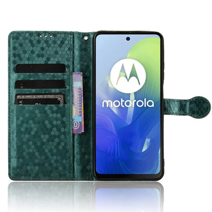 For Motorola Moto G04 4G / G24 4G Wallet Case Dot Pattern Imprinted Leather Cover