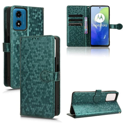 For Motorola Moto G04 4G / G24 4G Wallet Case Dot Pattern Imprinted Leather Cover