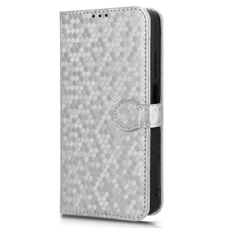 For Motorola Moto G04 4G / G24 4G Wallet Case Dot Pattern Imprinted Leather Cover