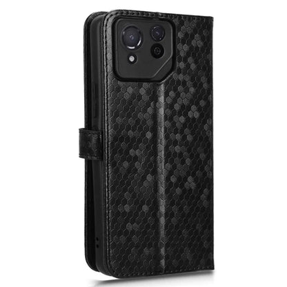 For Asus ROG Phone 8 Pro 5G / 8 5G Phone Wallet Case Dot Imprinted PU Leather Cover