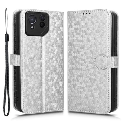 For Asus ROG Phone 8 Pro 5G / 8 5G Phone Wallet Case Dot Imprinted PU Leather Cover