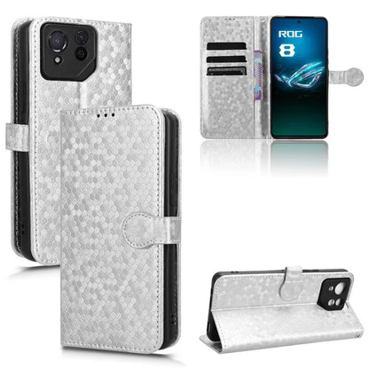 For Asus ROG Phone 8 Pro 5G / 8 5G Phone Wallet Case Dot Imprinted PU Leather Cover