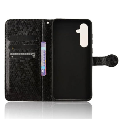 For Samsung Galaxy A55 5G Case Dot Pattern Imprinted Leather Cover with Wallet