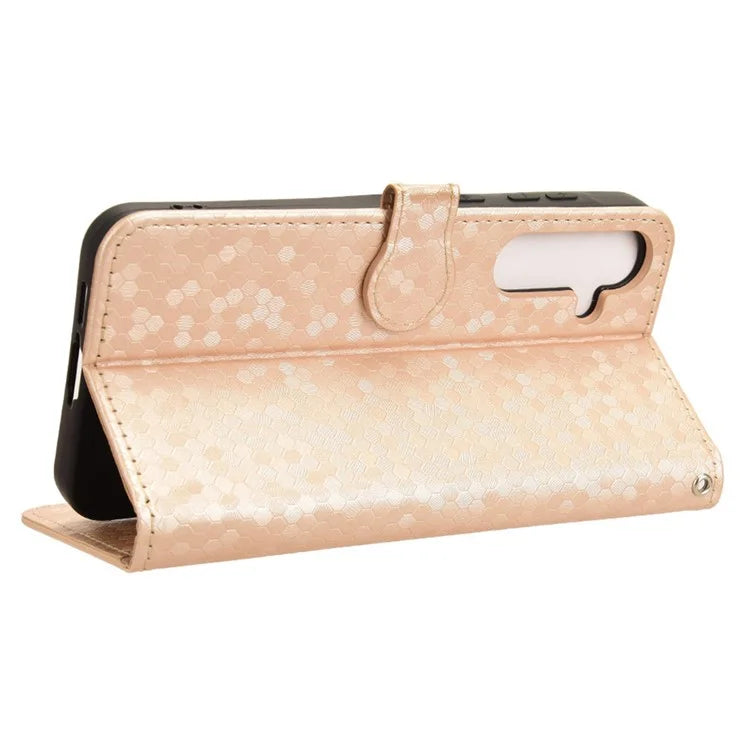 For Samsung Galaxy A55 5G Case Dot Pattern Imprinted Leather Cover with Wallet