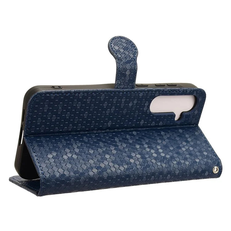 For Samsung Galaxy A55 5G Case Dot Pattern Imprinted Leather Cover with Wallet