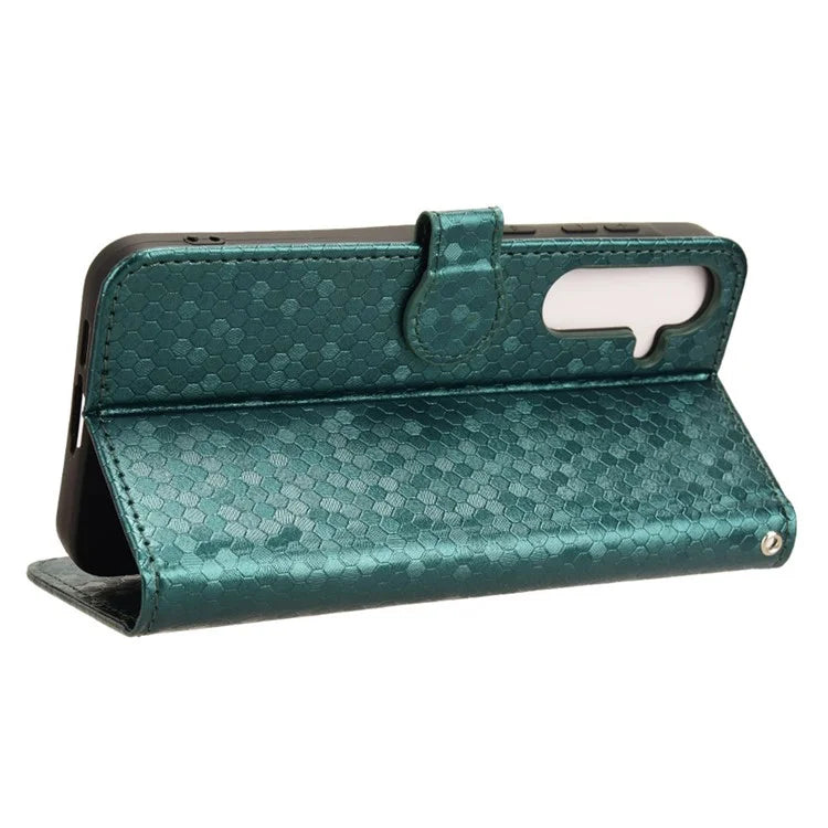 For Samsung Galaxy A55 5G Case Dot Pattern Imprinted Leather Cover with Wallet