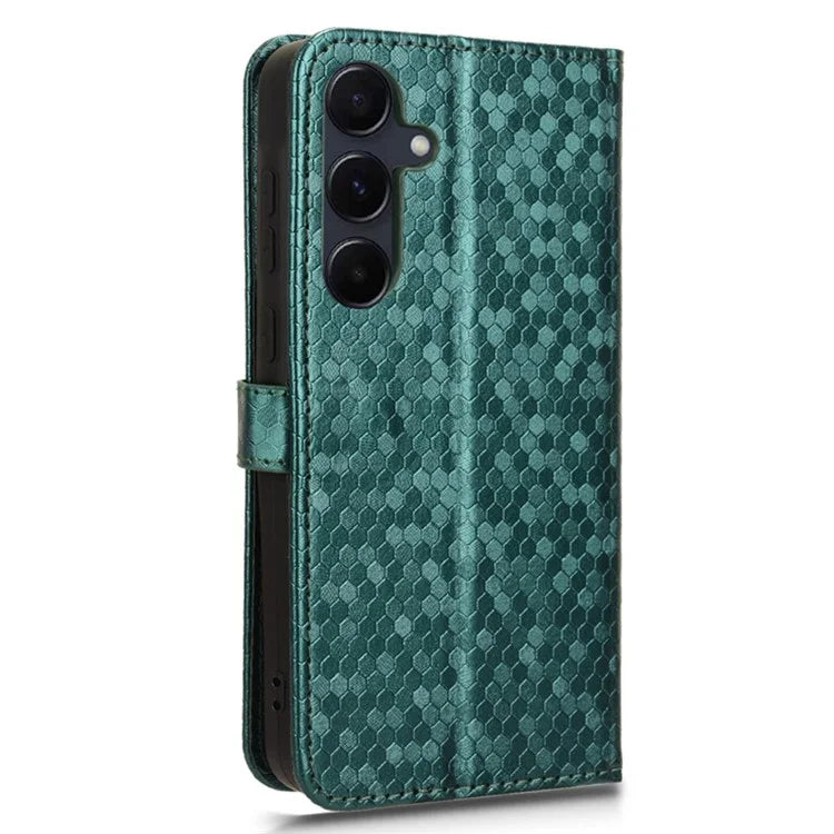 For Samsung Galaxy A55 5G Case Dot Pattern Imprinted Leather Cover with Wallet