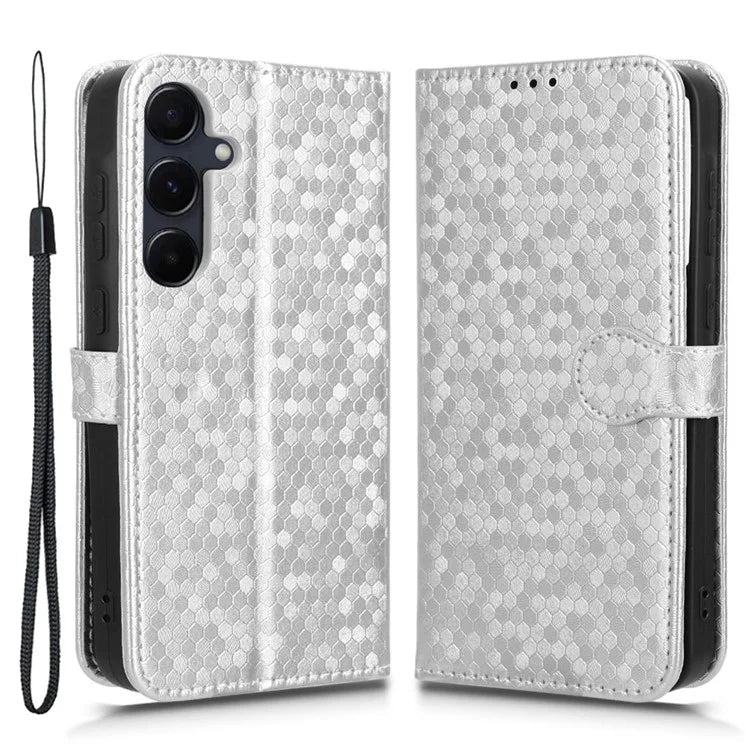 For Samsung Galaxy A55 5G Case Dot Pattern Imprinted Leather Cover with Wallet