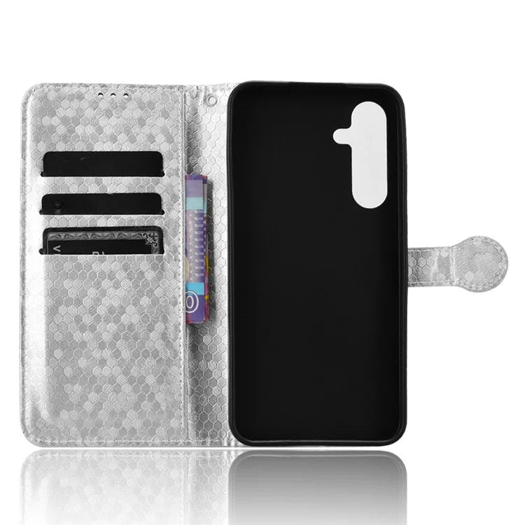 For Samsung Galaxy A55 5G Case Dot Pattern Imprinted Leather Cover with Wallet