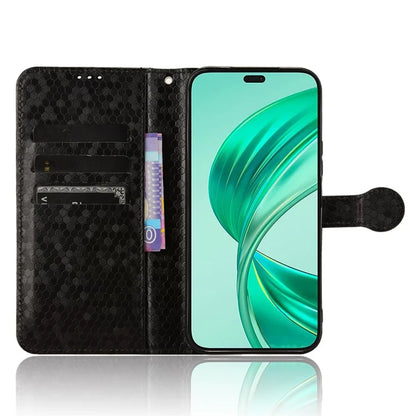 For Honor X8b 4G Case Dot Pattern Imprinted Leather Phone Wallet Cover