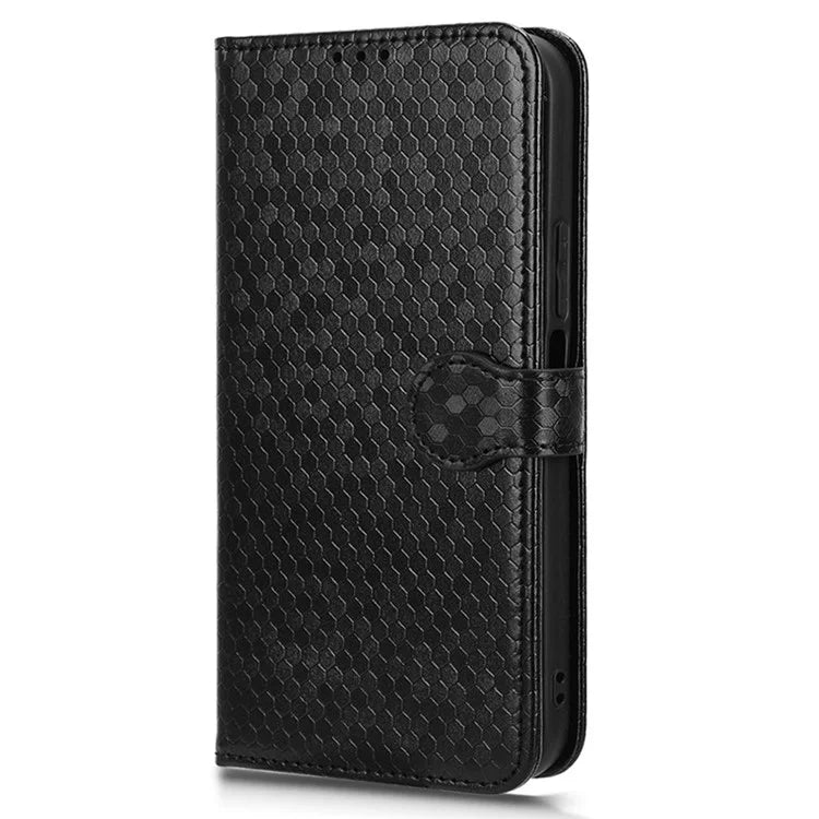 For Honor X8b 4G Case Dot Pattern Imprinted Leather Phone Wallet Cover