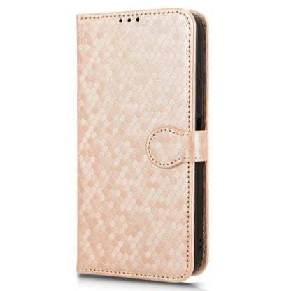 For Honor X8b 4G Case Dot Pattern Imprinted Leather Phone Wallet Cover