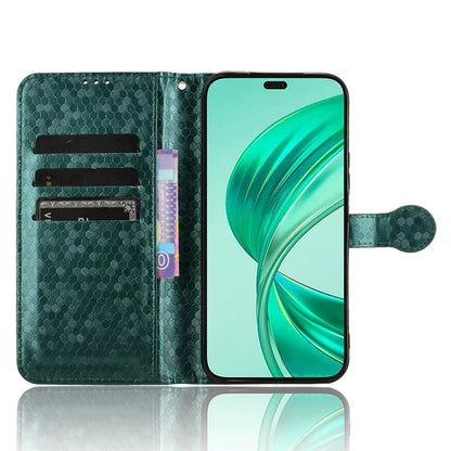For Honor X8b 4G Case Dot Pattern Imprinted Leather Phone Wallet Cover