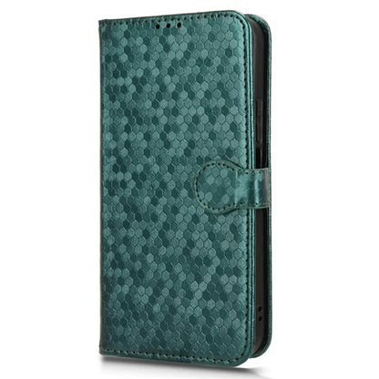 For Honor X8b 4G Case Dot Pattern Imprinted Leather Phone Wallet Cover