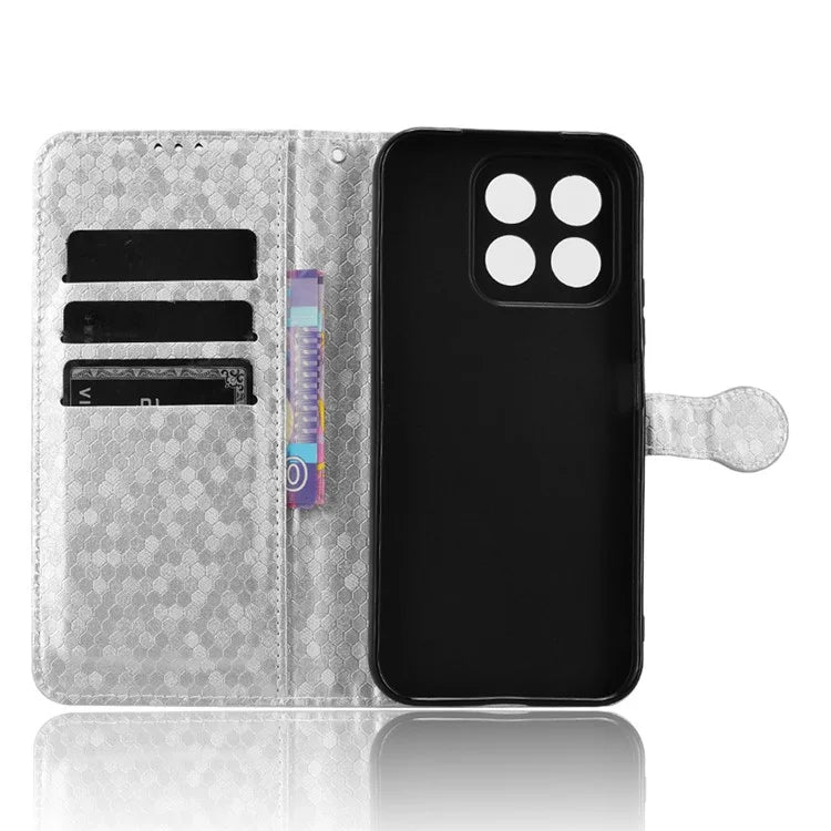 For Honor X8b 4G Case Dot Pattern Imprinted Leather Phone Wallet Cover