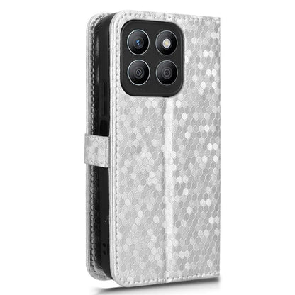 For Honor X8b 4G Case Dot Pattern Imprinted Leather Phone Wallet Cover