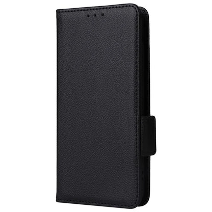For Samsung Galaxy S24+ Case Leather Litchi Texture Phone Protector with Wrist Strap