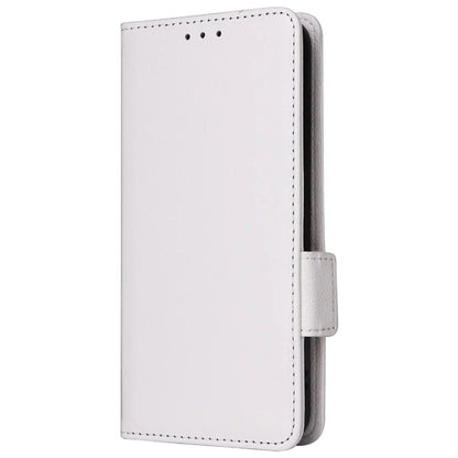 For Samsung Galaxy S24+ Case Leather Litchi Texture Phone Protector with Wrist Strap