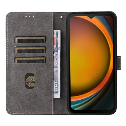 For Samsung Galaxy Xcover 7 Leather Case with Strap RFID Blocking Wallet