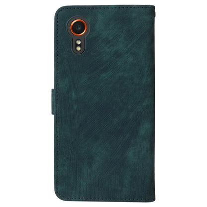 For Samsung Galaxy Xcover 7 Leather Case with Strap RFID Blocking Wallet