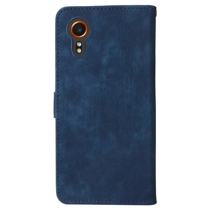 For Samsung Galaxy Xcover 7 Leather Case with Strap RFID Blocking Wallet