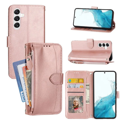 For Samsung Galaxy A35 5G Leather Case Crossbody Phone Cover Zipper Pocket