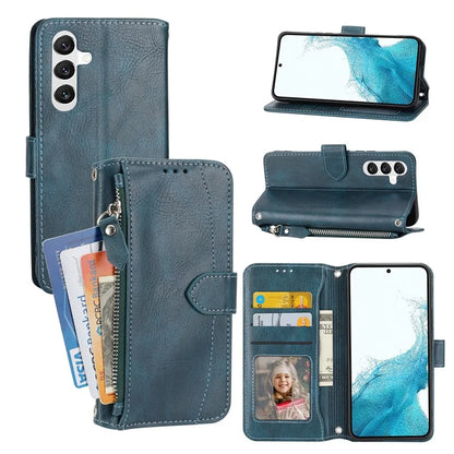 For Samsung Galaxy A35 5G Leather Case Crossbody Phone Cover Zipper Pocket