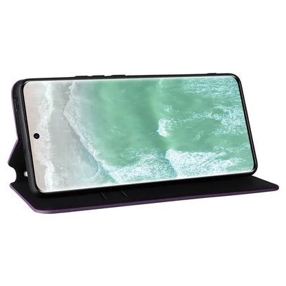 For Oppo Reno11 5G (Global) Leather Wallet Case Rhombus Imprinted Magnetic Closing